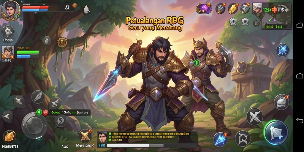 Tampilan gameplay RPG yang seru dan mendebarkan di 1234BETS.