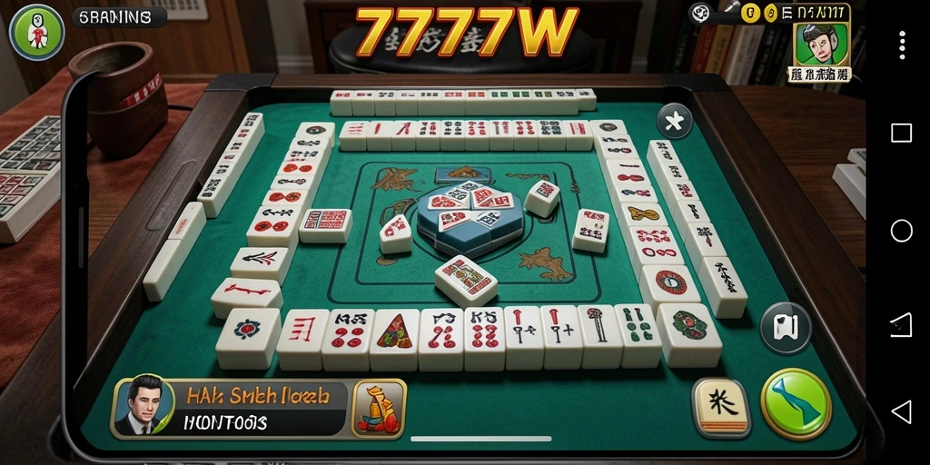 Gameplay seru Mahjong di 7777W dengan grafis menarik.