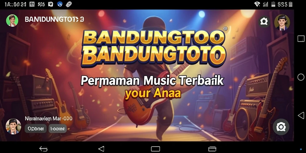Menampilkan gameplay seru dari BANDUNGTOTO yang penuh tantangan musik.