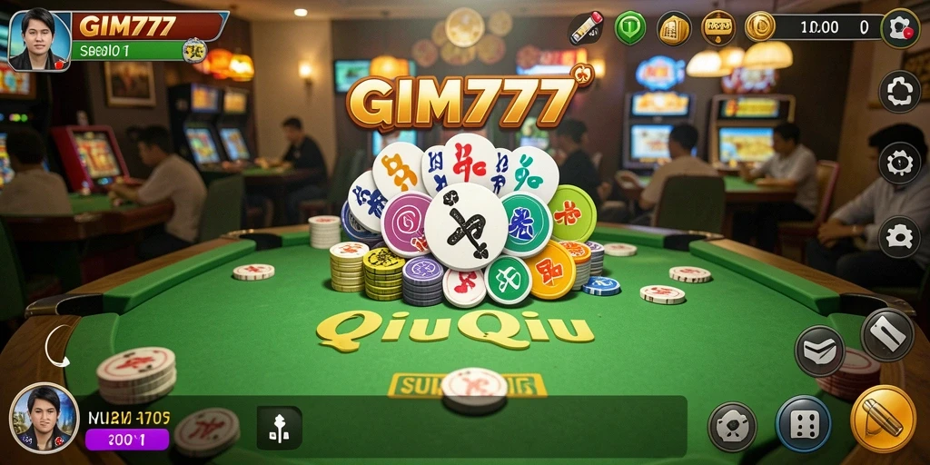 Screenshot GIM777 menampilkan gameplay QiuQiu yang seru dan interaktif.