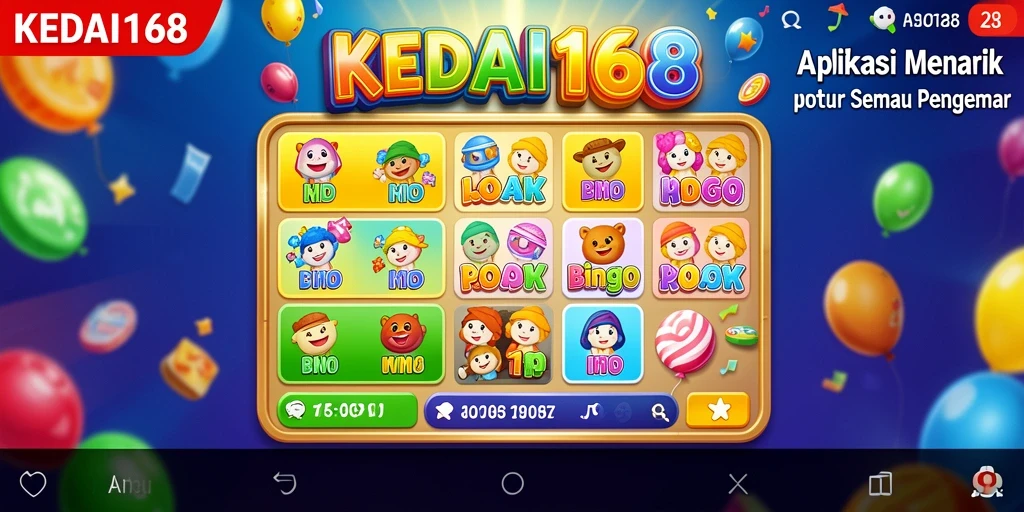 Tampilan gameplay KEDAI168 yang menarik dan seru.