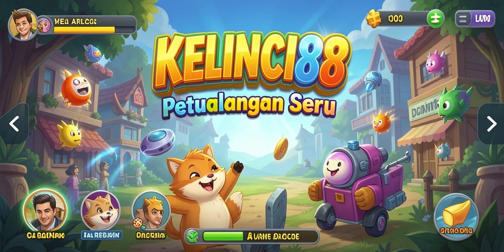 Tampilan gameplay KELINCI88 yang seru dan penuh warna.