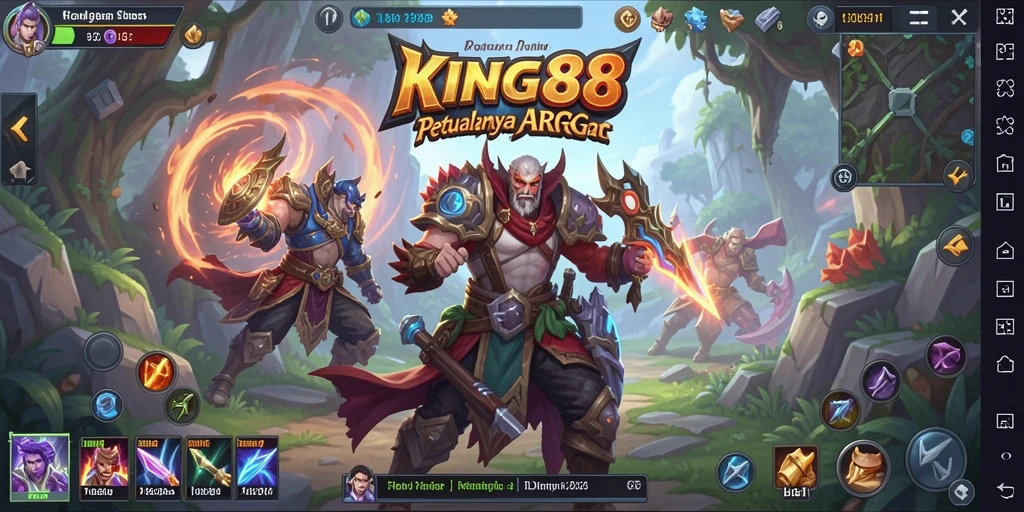 Tangkapan layar <strong>KING88</strong> menampilkan pertarungan seru dalam permainan ARPG.