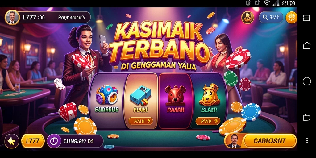 Screenshot gameplay L777 menampilkan keseruan permainan Kasino yang mendebarkan.