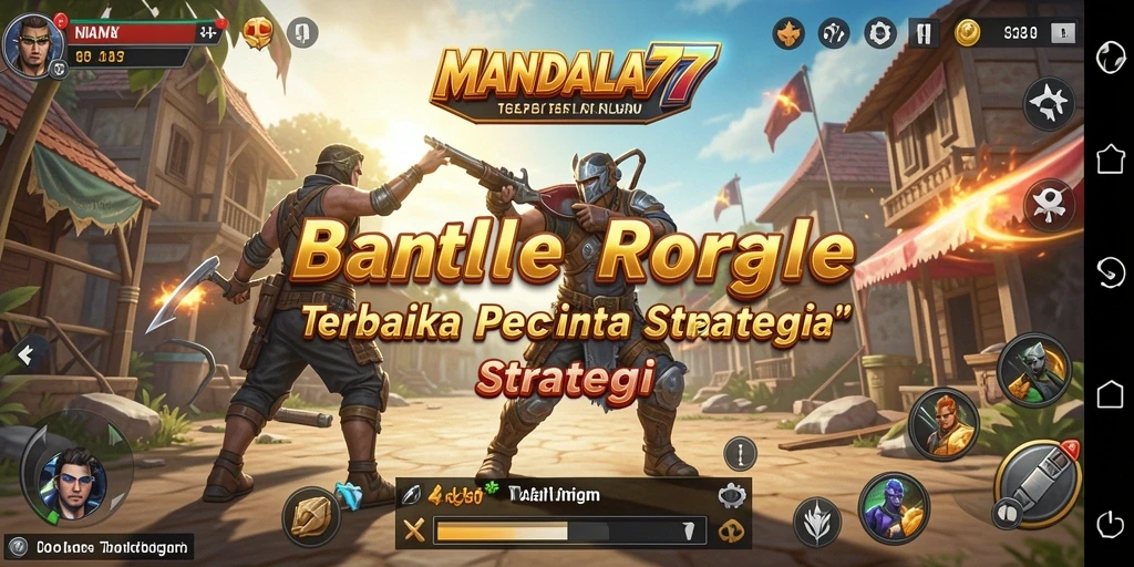 Tangkapan layar gameplay MANDALA77 dengan aksi Battle Royale yang mendebarkan.