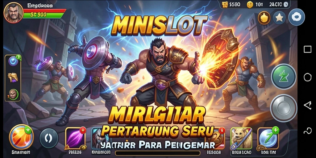 Tampilan aksi seru dalam <strong>MINISLOT</strong> saat pertarungan berlangsung.