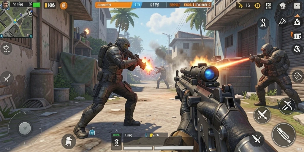 Tampilan gameplay seru dari N06 yang menegangkan.