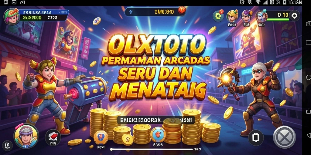 Screenshot OLXTOTO menampilkan gameplay penuh aksi dari permainan Arcade yang seru.