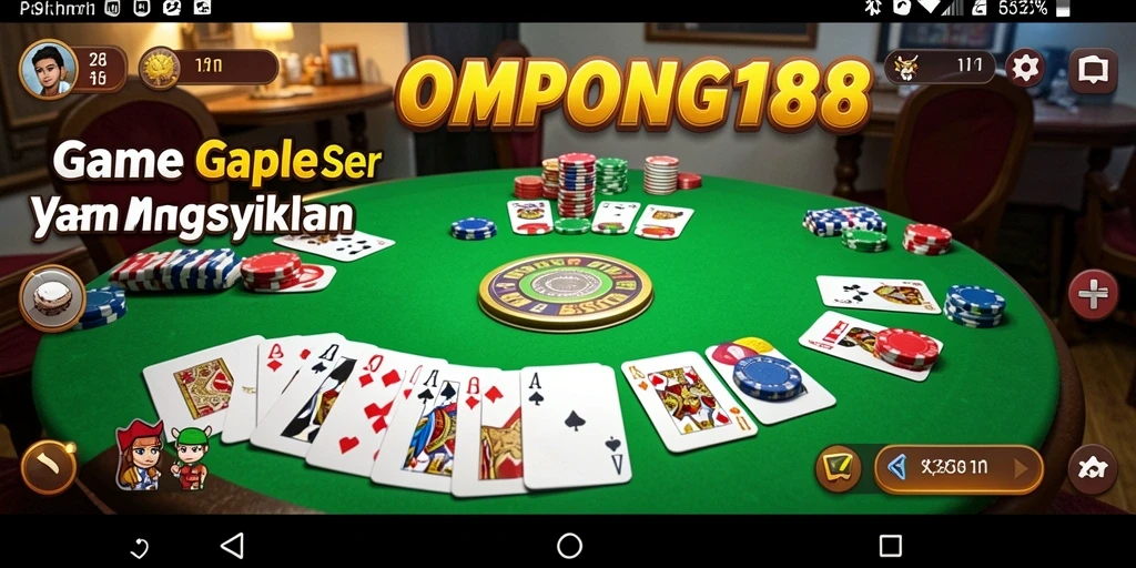 Tampilan gameplay OMPONG188 yang menarik dan seru.