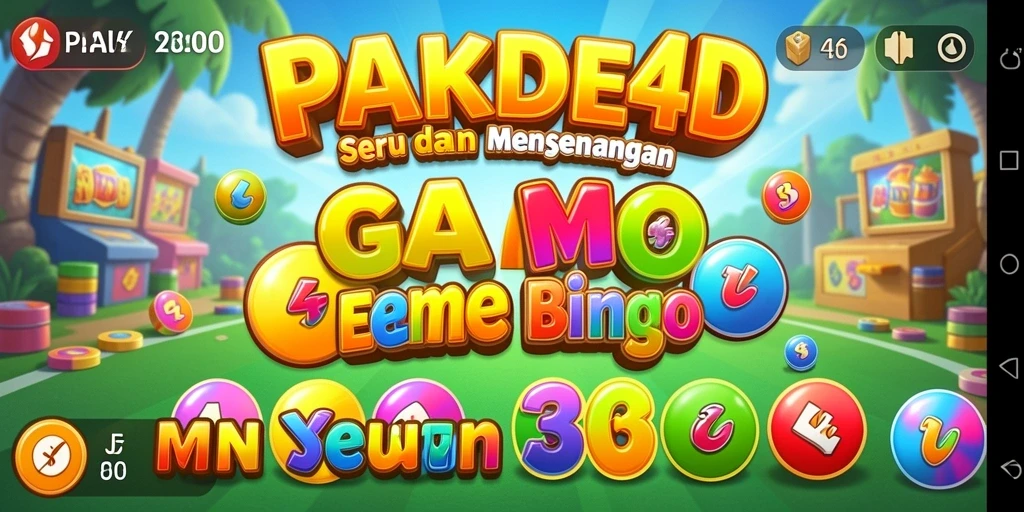 Screenshot utama PAKDE4D menampilkan keseruan permainan Bingo.