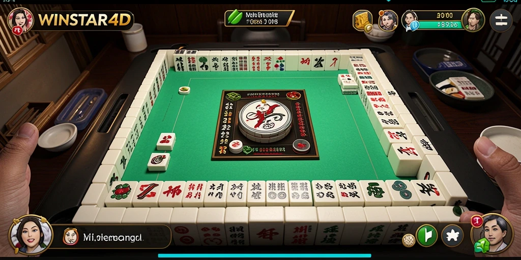 Screenshot gameplay WINSTAR4D yang menampilkan tantangan Mahjong yang menarik.