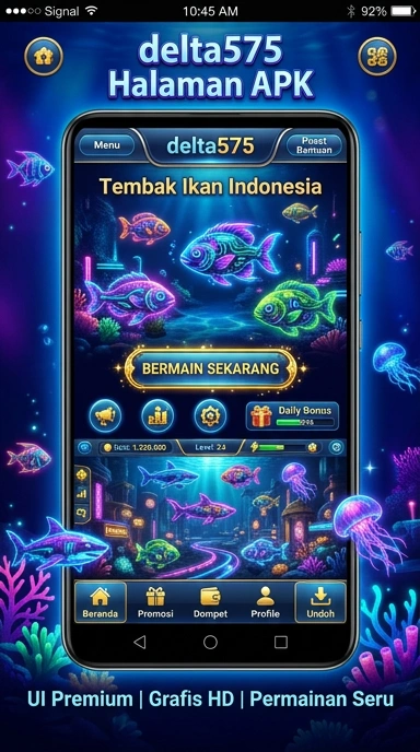 Tampilan antarmuka delta575 yang modern dan mudah digunakan.